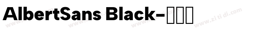AlbertSans Black字体转换